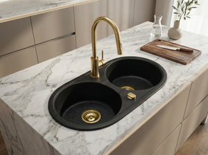 Granit-Küchenspüle - Libra - 79 x 42,5 cm